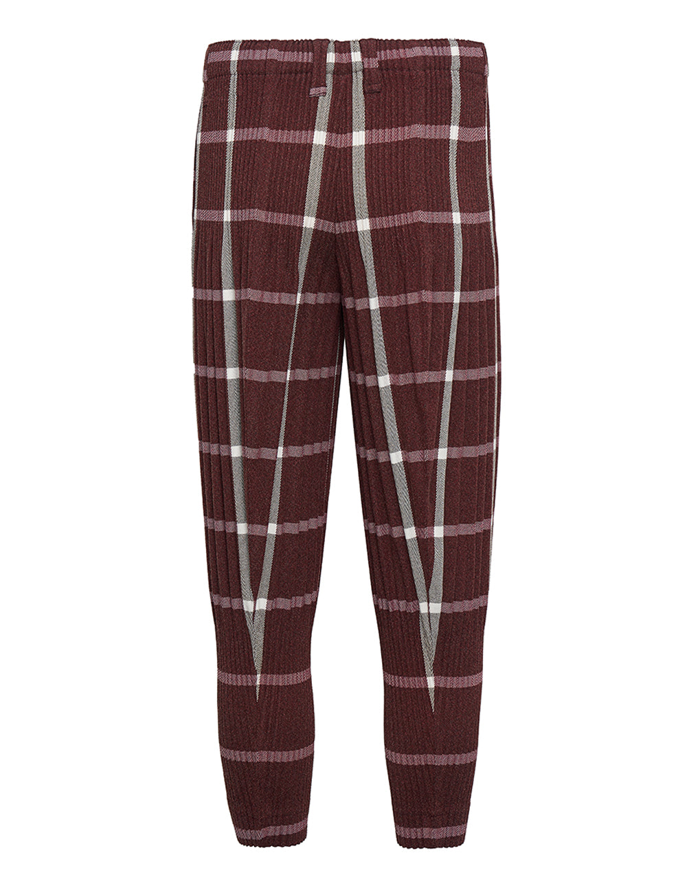 HOMMEPLISSEISSEYMIYAKE-TweedPleatsPants-RedCheck-2