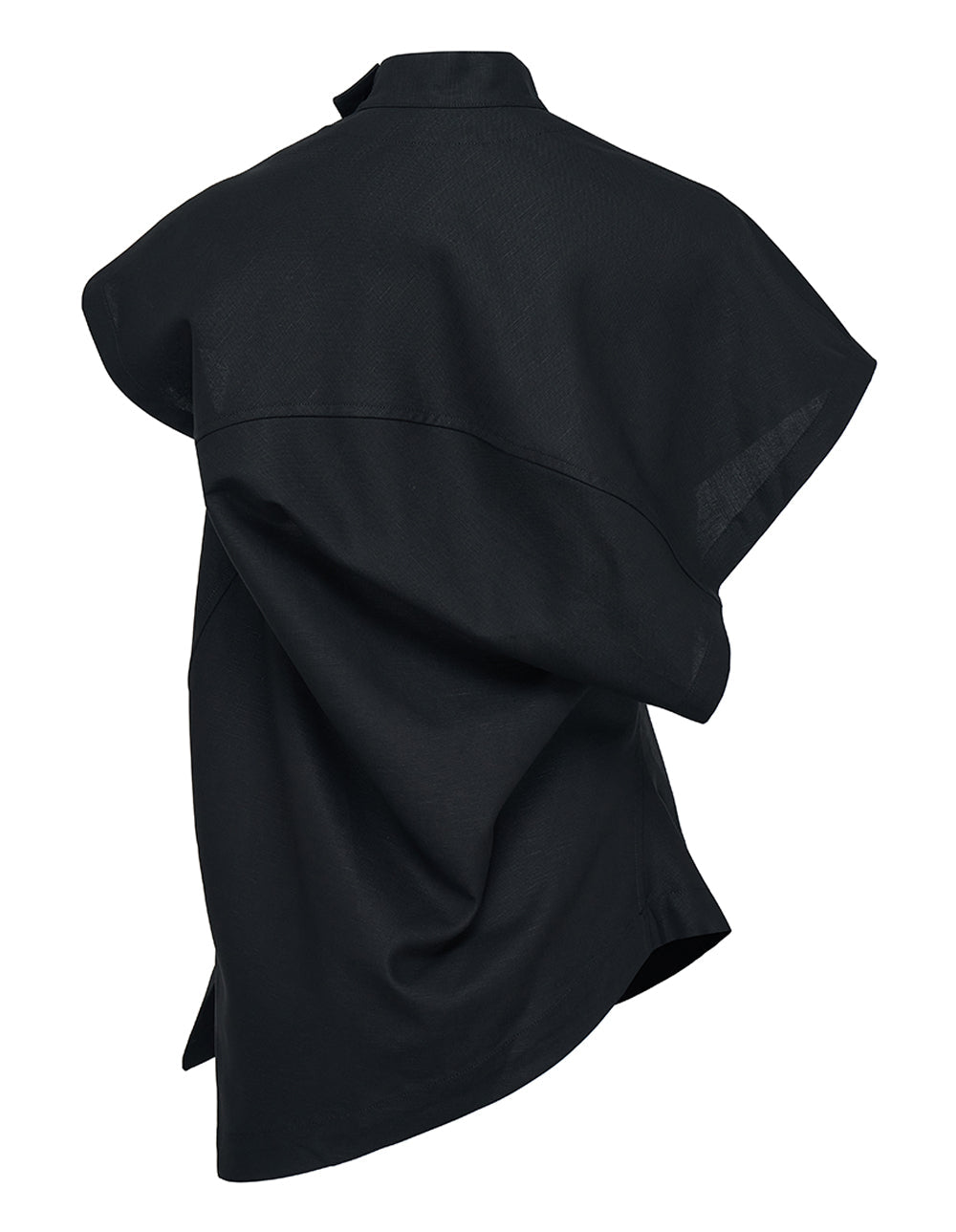 ISSEY-MIYAKE-Canvas-Duplex-Shirt-Black-2