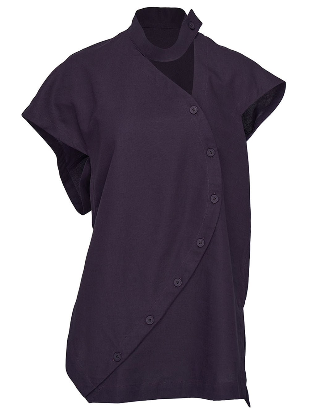     ISSEY-MIYAKE-Canvas-Duplex-Shirt-Dark-Purple-1