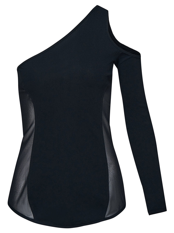 ISSEY MIYAKE Figure Mesh Shirt Black 1