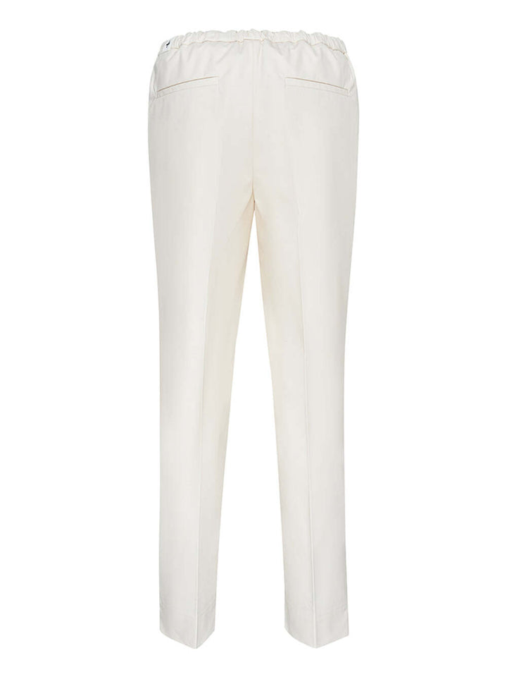    Jil Sander Cropped Pants With Drawstring Natural 2