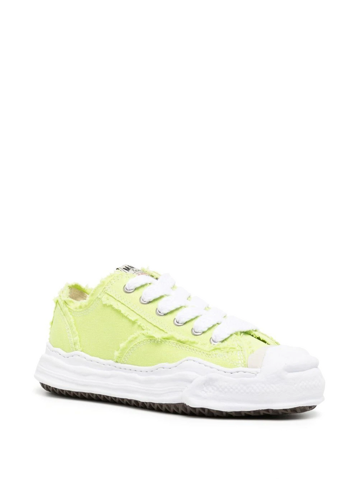 Mihara Yasuhiro Hank Low Original Sole Canvas Sneakers Green 2