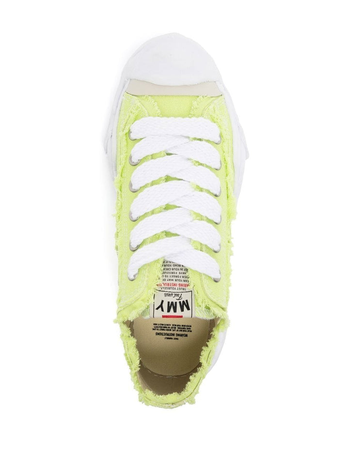 Mihara Yasuhiro Hank Low Original Sole Canvas Sneakers Green 4