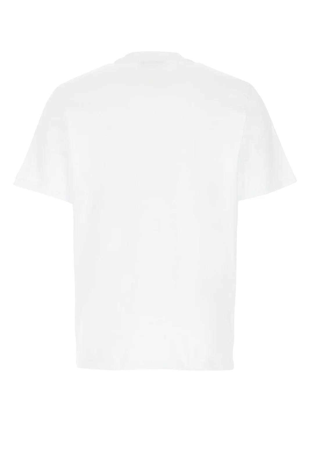 Msgm Black Box Logo Cotton Tee White 2