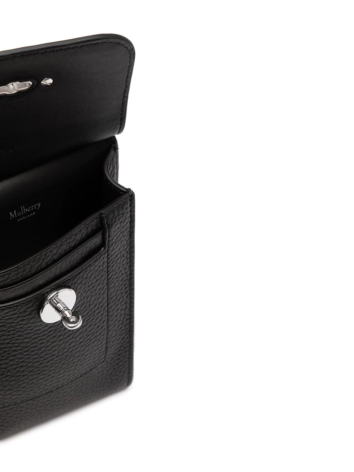 Mulberry Card Holder Heavy Grain Black 3