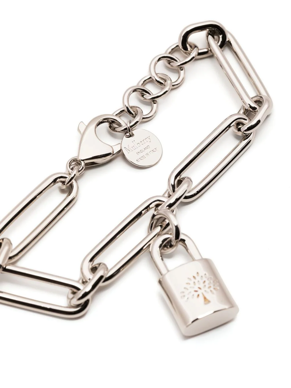 Mulberry Padlock Bracelet Silver 2