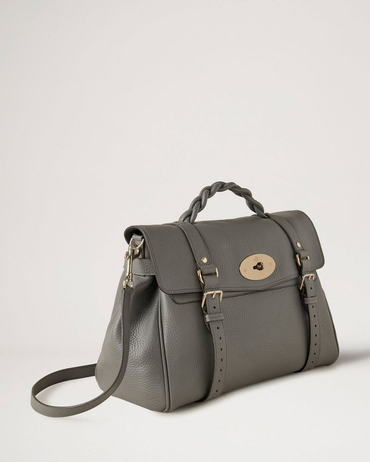 Mulberry Oversized Alexa Heavy Grain Grey 3