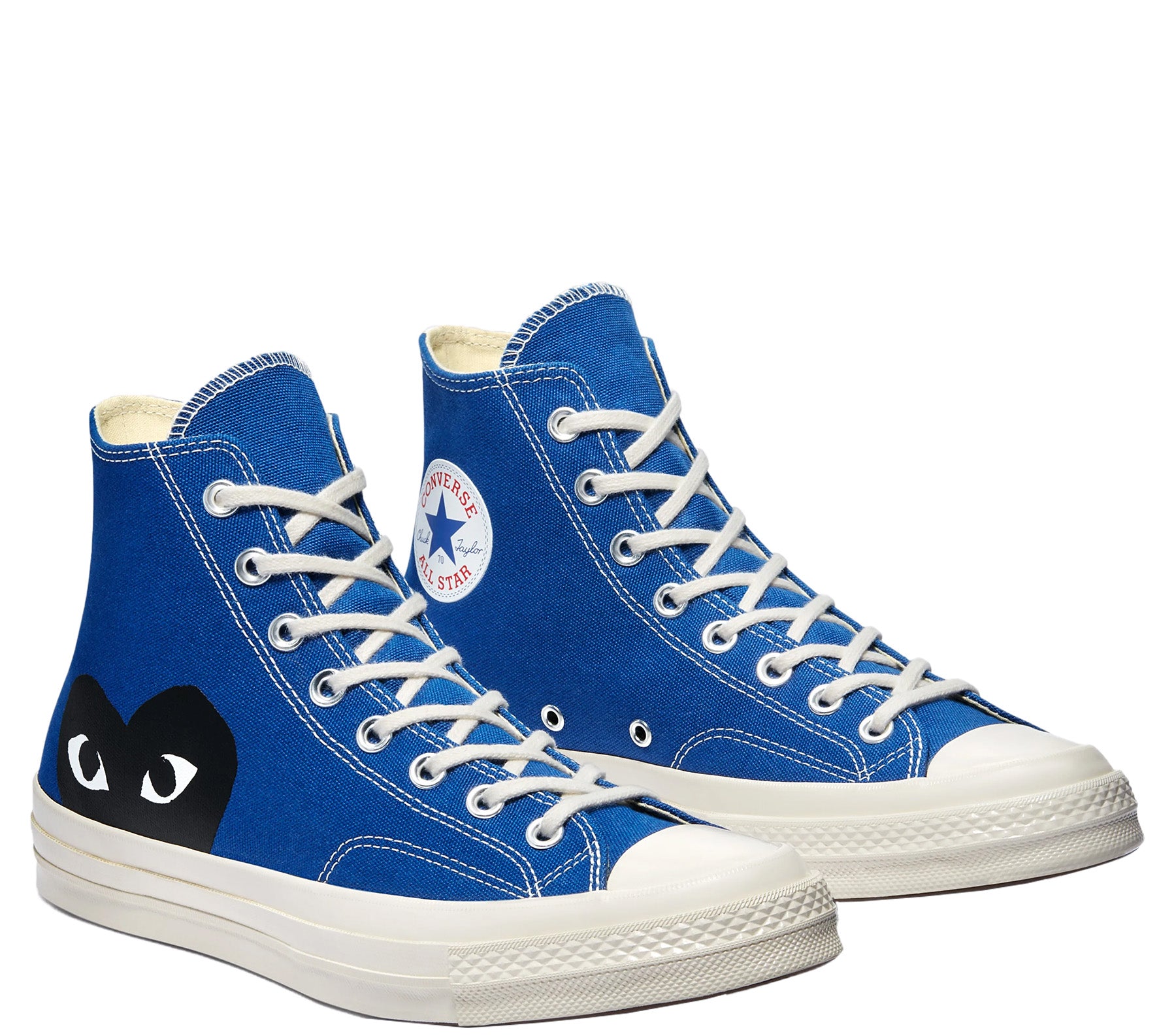 Converse Black Heart Blue High Top