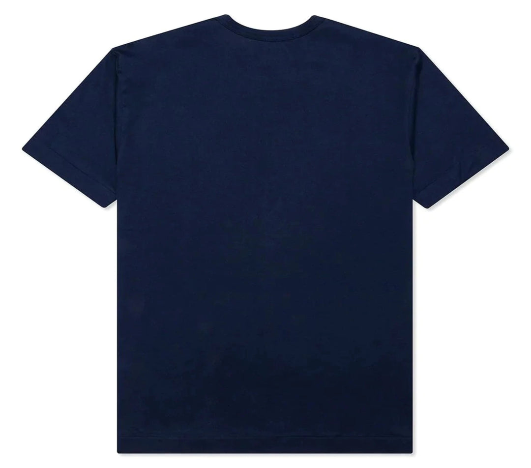 PLAY Comme des Gar??ons Red And Blue Heart Tee Men Navy 2