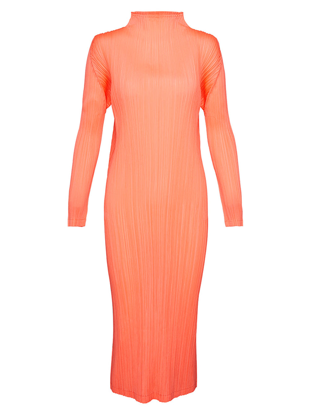 PLEATS PLEASE ISSEY MIYAKE Monthly Colors: January Dress Neon Orange 1