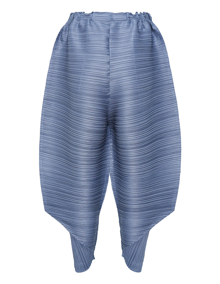 PLEATS PLEASE ISSEY MIYAKE Thicker Bounce Carrot Pants Blue Grey 2