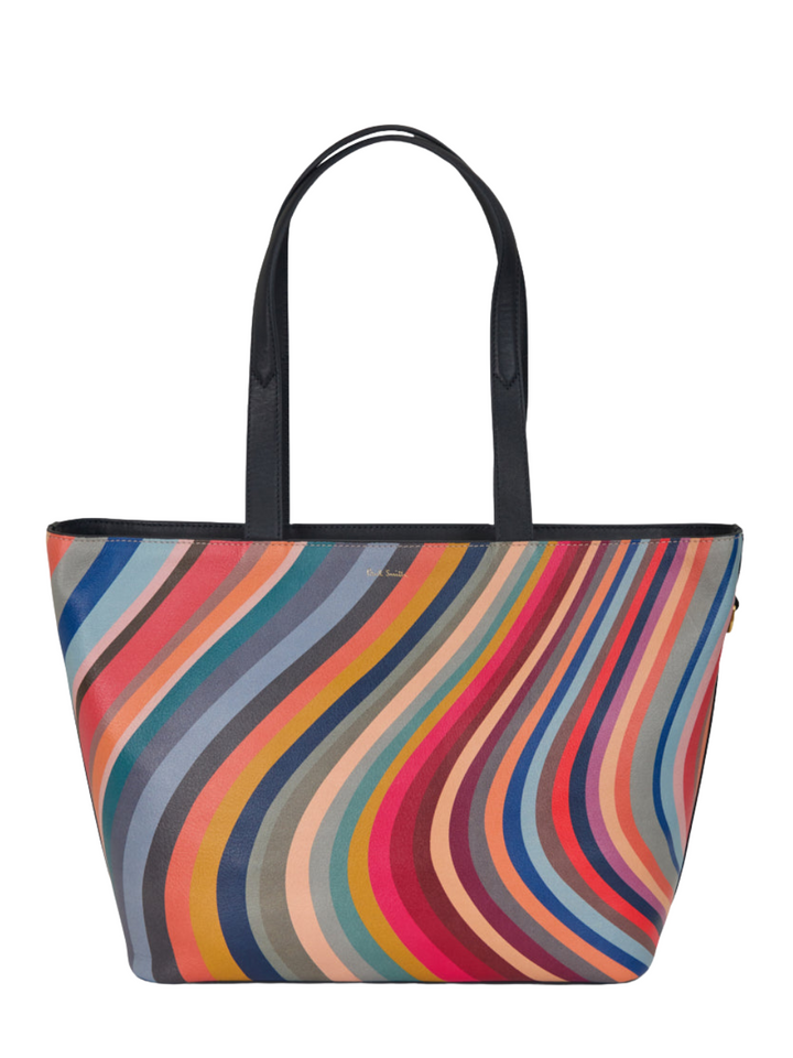 PS Paul Smith PS Tote Bag 'Swirl' Leather Tote Bag Multi 1