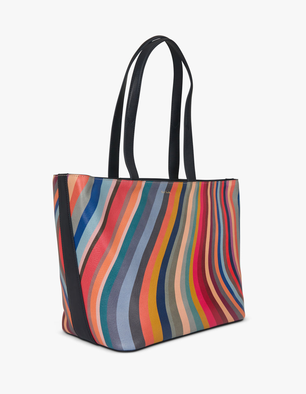 PS Paul Smith PS Tote Bag 'Swirl' Leather Tote Bag Multi 2