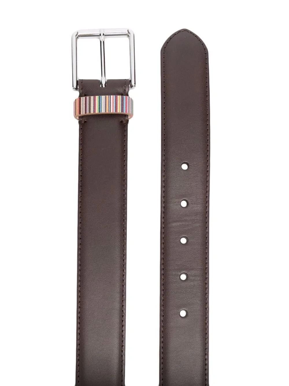 Paul Smith Stipe Keeper Belt Brown 2