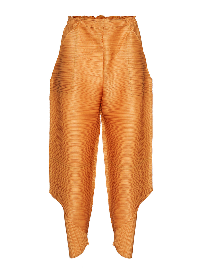 Pleats Please Issey Miyake Tour Pants Orange 1