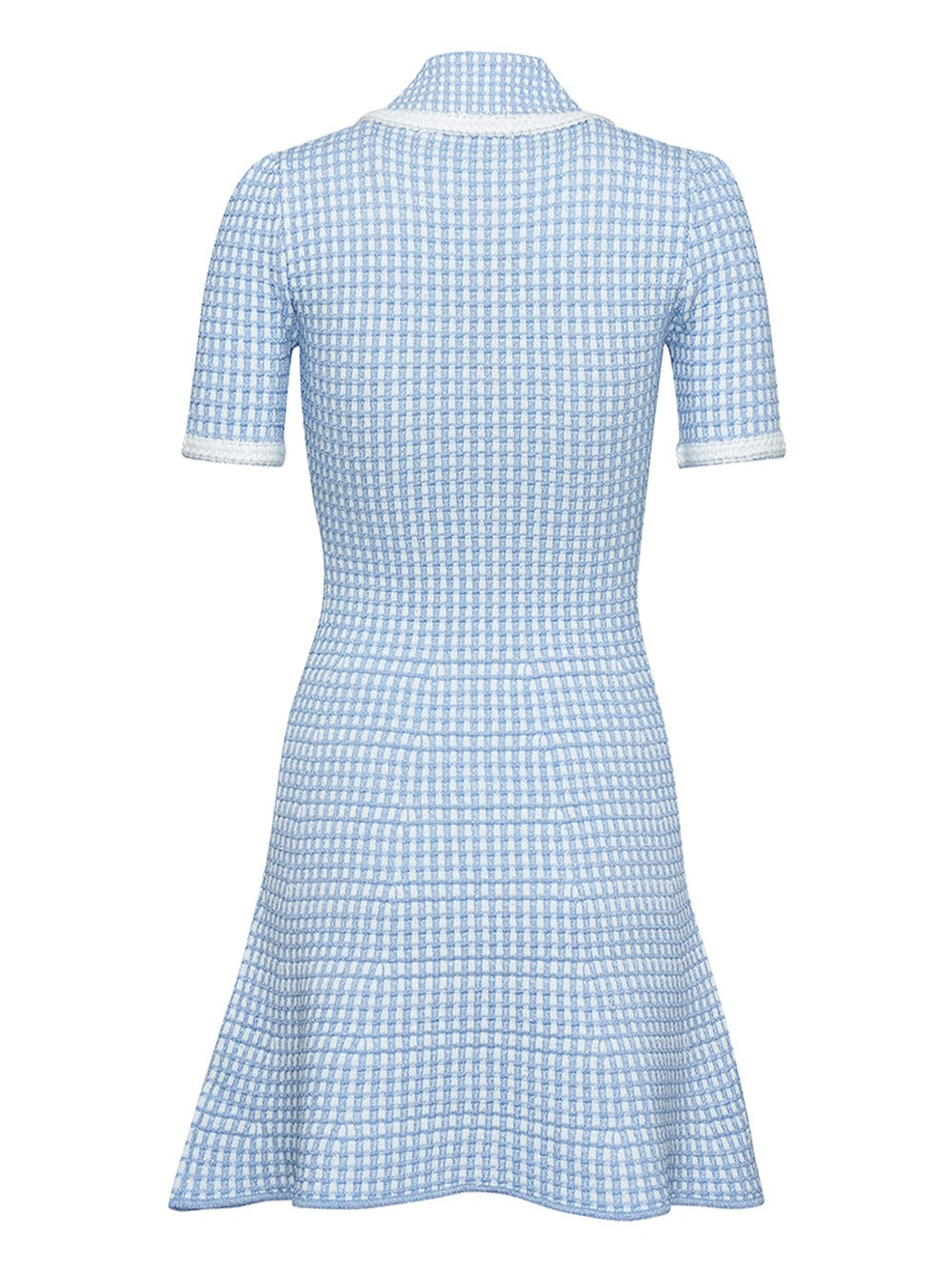 Blue Lurex Knitted Mini Dress Blue Lurex Knitted Mini Dress