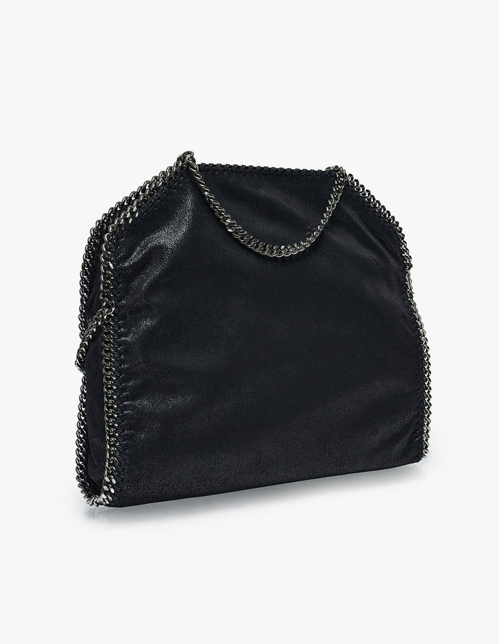 Stella McCartney 3 Chain Eco Shaggy Deer Tote Black 2