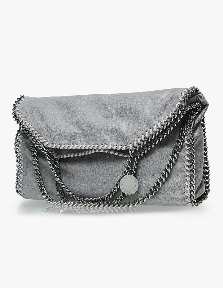 Stella McCartney 3 Chain Eco Shaggy Deer Tote Light Grey 3