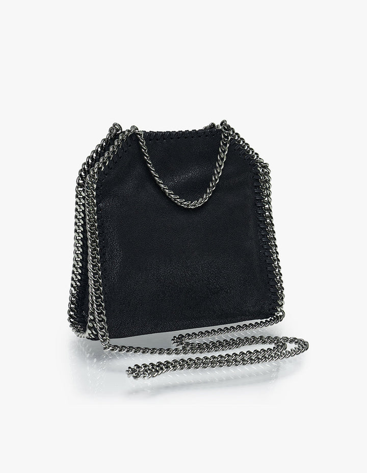 Stella McCartney Tiny Tote Falabella Shaggy Deer Black 2