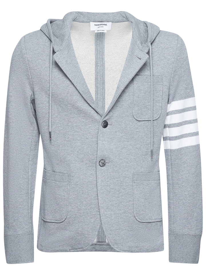 Thom-Browne-4-Bar-Hooded-Sport-Coat-Light-Grey-1