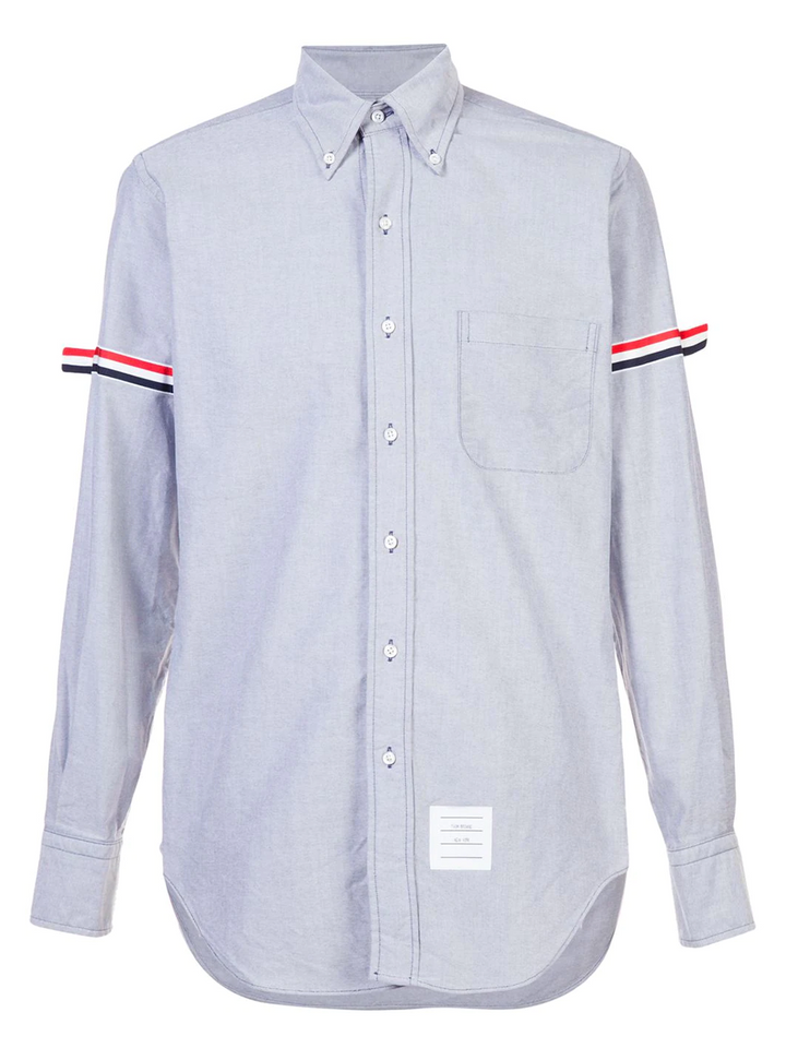 Thom-Browne-Classic-Long-Sleeve-Button-Down-Shirt-Light-Blue-1