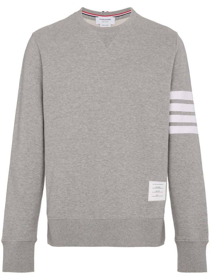 Thom-Browne-Classic-Sweatshirt-Light-Grey-1