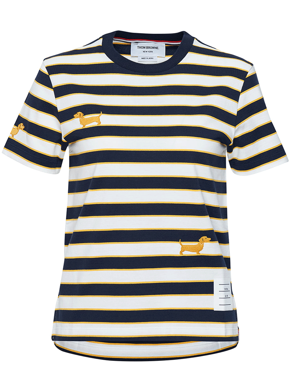 Thom-Browne-Embroidered-Hector-Icons-Rep-Stripe-Tee-Navy-1
