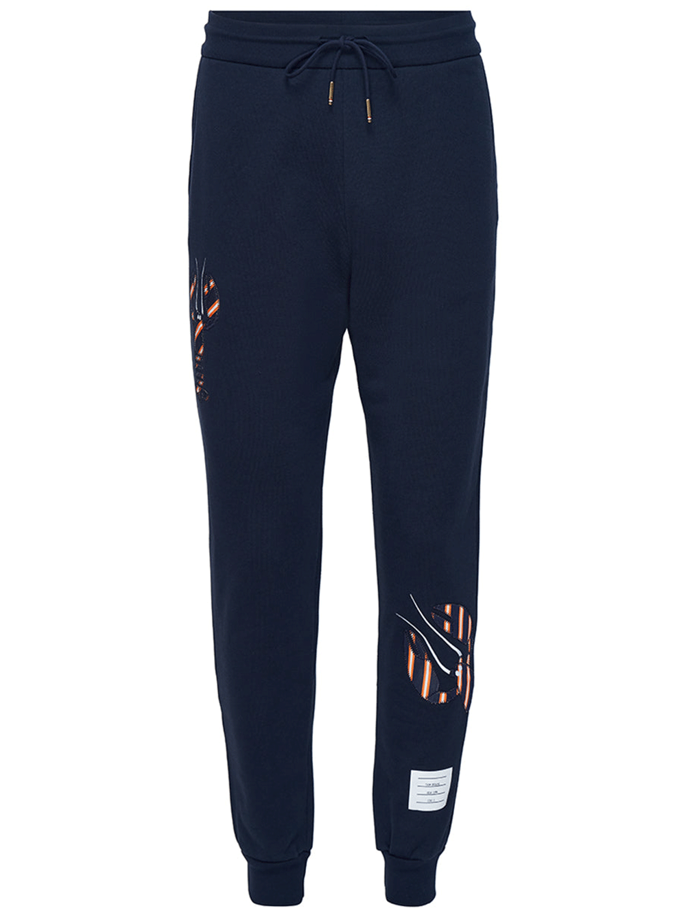 Thom-Browne-Lobster-Applique-Embroidery-Sweatpants-Navy-1