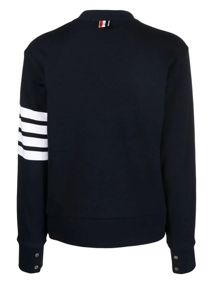 Thom-Browne-V-Neck-Cardigan-Navy-2