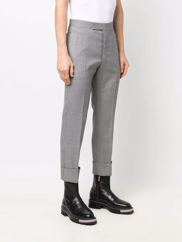 Thom Browne Houndstooth Backstrap Trousers Black 3