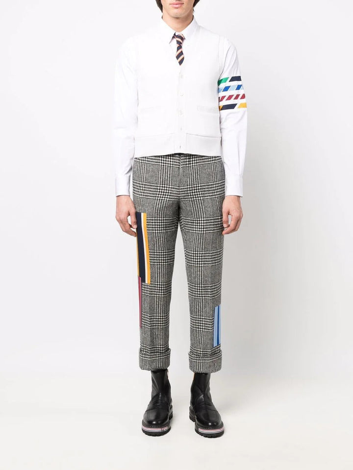 Thom Browne Houndstooth Backstrap Trousers Multi 2