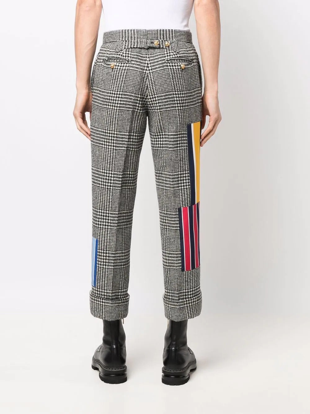 Thom Browne Houndstooth Backstrap Trousers Multi 4