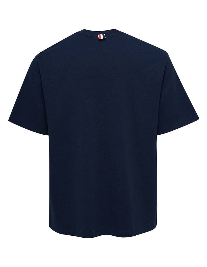 Thom Browne Oversized Short Sleeve Pocket Tee Navy 2