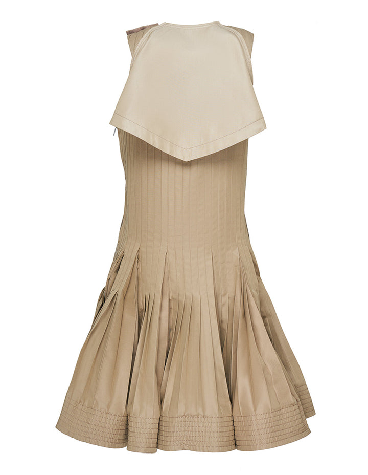 sacai-Cotton-Gabardine-Dress-Beige-2