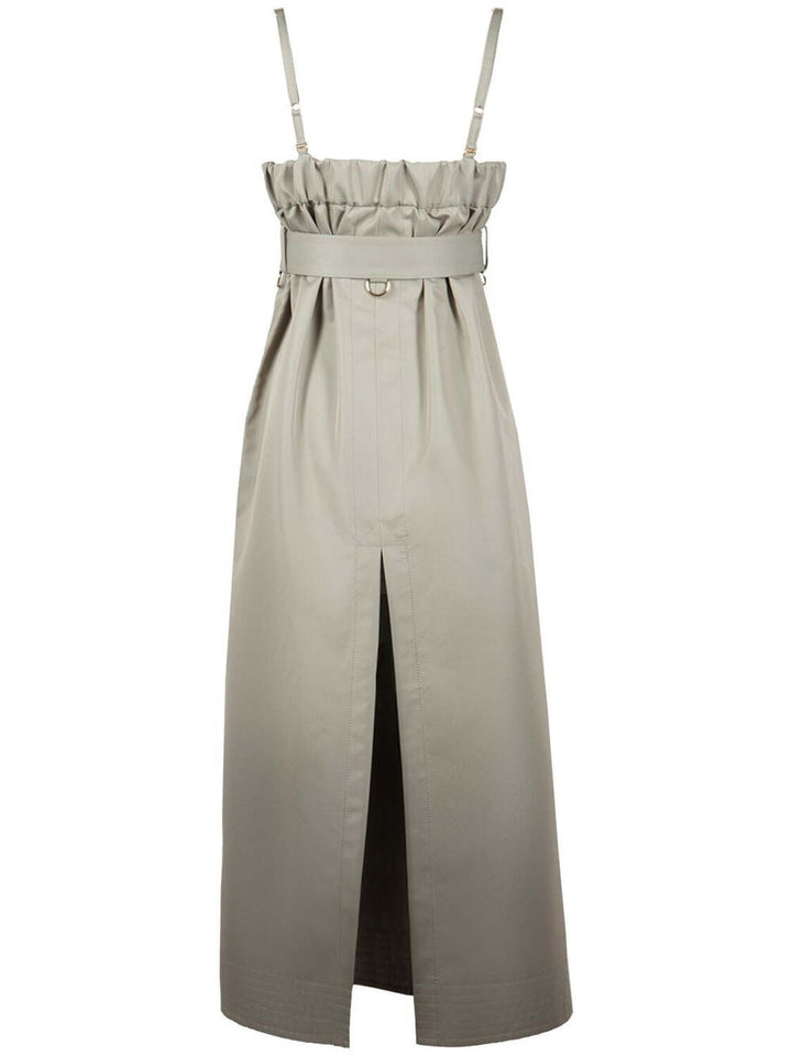 sacai Cotton Gabardine Dress Beige 2