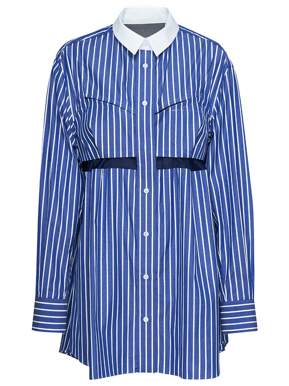 sacai Cotton Poplin Shirt Stripes 1