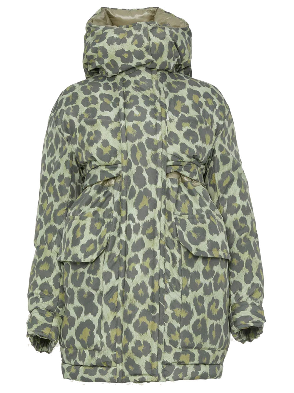 sacai Leopard Print Padded Blouson Khaki 1