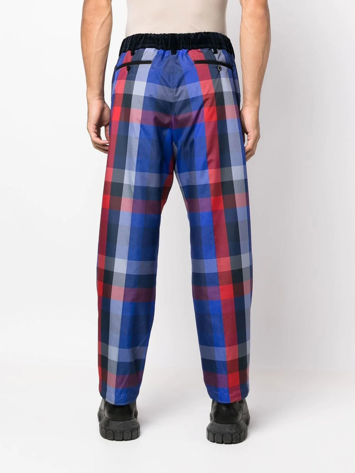 sacai Plaid Pants Navy 3